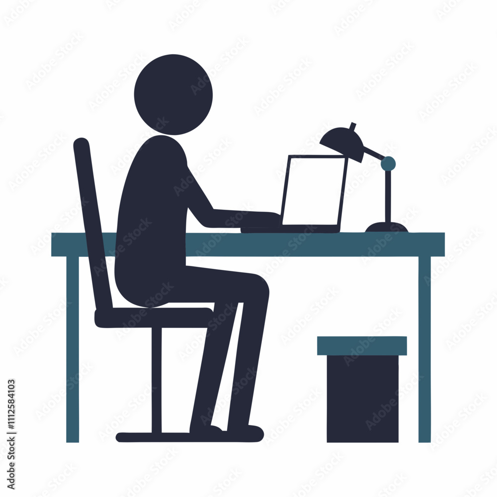 silhouette of a person working on a laptop silhouette of a person working on a laptop