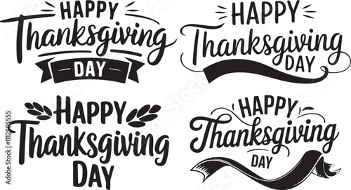 Thanksgiving Day Text Design  | Creative Typography Art | Festive T-Shirt Design for Holiday Celebration | Thanksgiving Quote Design | Fall Harvest Graphics | Turkey Day Celebration | Autumn Holiday. photo