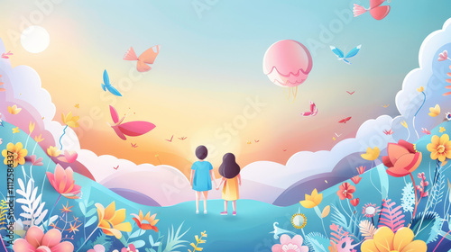 happy birthday party, children day