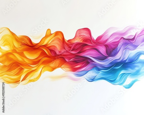 Vibrant fire flame pattern with dynamic colors, set against a stark white backdrop for a sleek and modern look