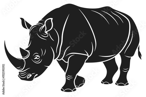 rhino vector silhouette