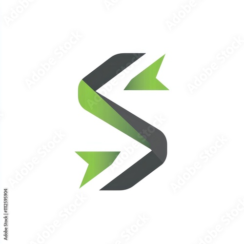 Here's a description and keywords for your image.. Abstract green and gray letter S logo design. Free Download Here's a description and keywords for your image.. Abstract green and gray letter S logo design. - GFXLoad