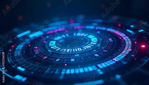 Wallpaper Mural blue light glowing futuristic technology background Torontodigital.ca