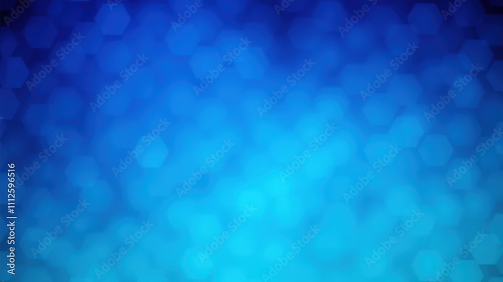 Abstract Blue Hexagon Blurred Background with Gradient Effect Abstract Blue Hexagon Blurred Background with Gradient Effect