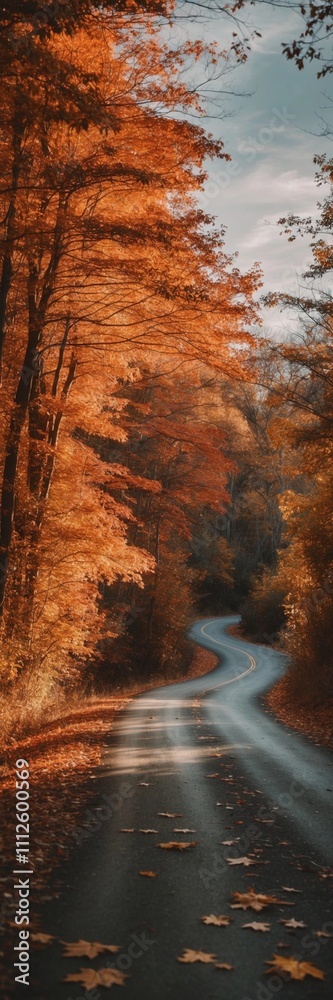 Sketch Drawing Road Autumn Themed Wallpaper Background Sketch Drawing Road Autumn Themed Wallpaper Background
