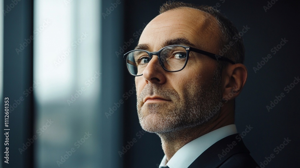 Fototapeta premium Business man. Confident man in a suit. Stylish man.