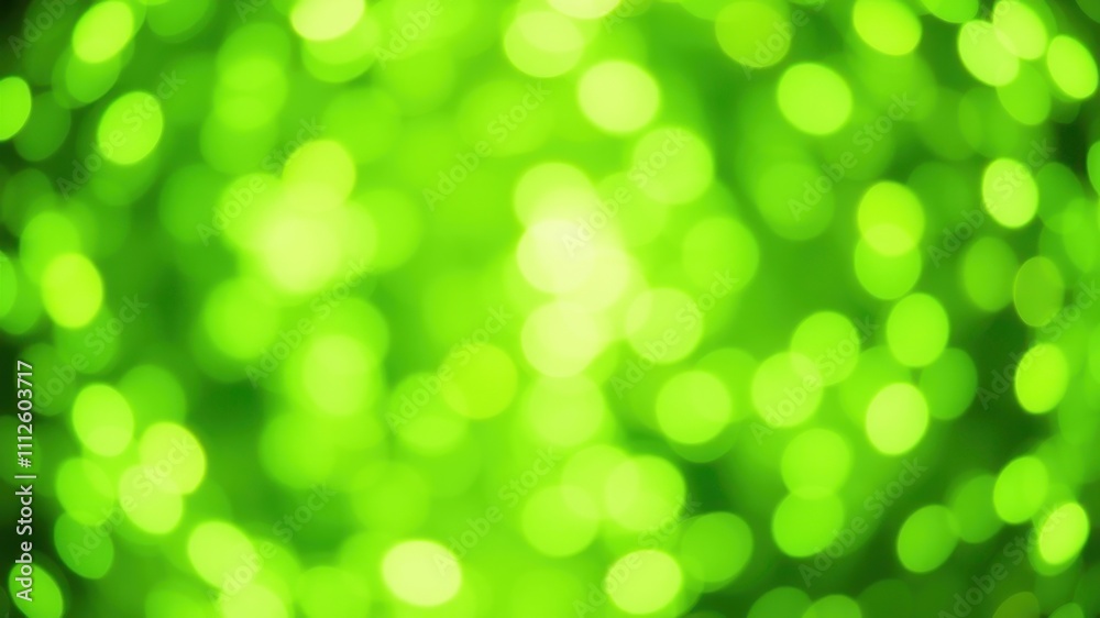 Abstract Blurred Green Bokeh Background with Bright Round Lights Abstract Blurred Green Bokeh Background with Bright Round Lights
