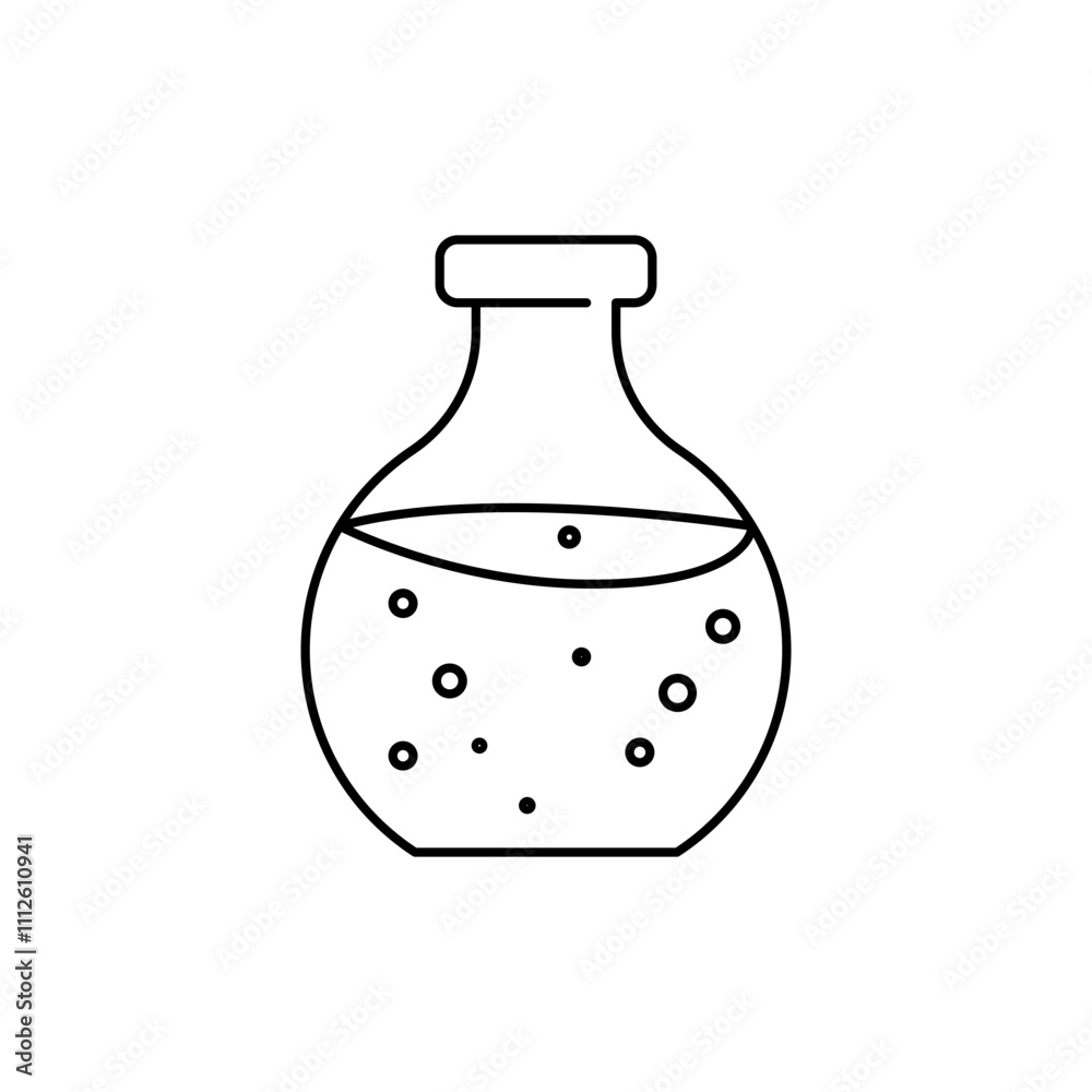 Outline icon of a large test tube, for Flask. Outline icon of a large test tube, for Flask.