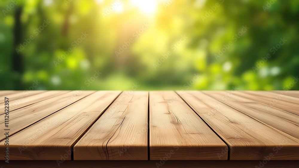 Wood table top on blur kitchen counter in morning background.beautiful abstract nature Wood table top on blur kitchen counter in morning background.beautiful abstract nature