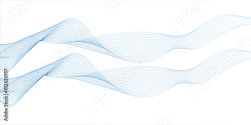Abstract,blue,smooth,wave,on,a,white,background.,Abstract,blue,wave,lines,pattern,on,white,background,with,space,Blue,minimal,round,lines,abstract,background