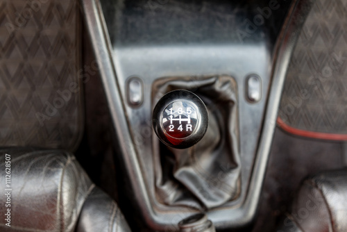 Car gearshift stick photo