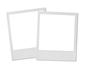 Vintage Polaroid, instant photo frame isolated in transparent PNG, polaroid frame - isolated design element