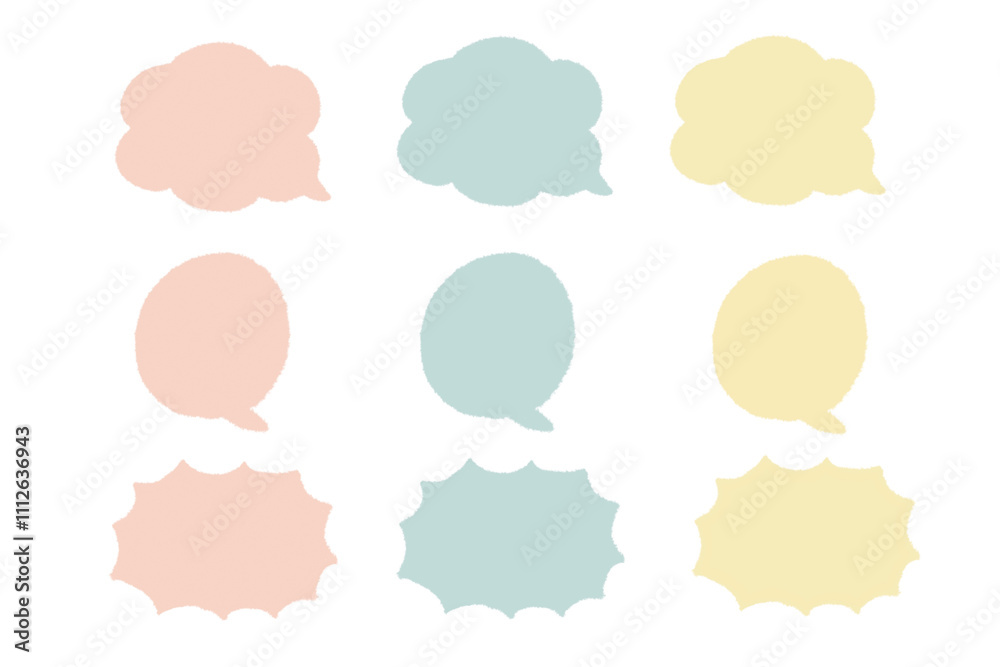 Callouts, serifs, cute pastel colors, pink, yellow, light blue, no border Callouts, serifs, cute pastel colors, pink, yellow, light blue, no border