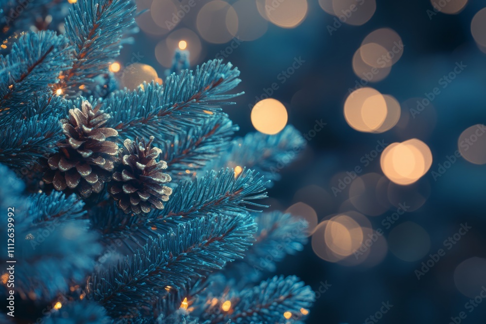 Christmas and New Year background. Christmas tree with decorations on bokeh background Christmas and New Year background. Christmas tree with decorations on bokeh background