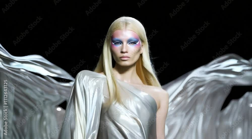 innovative fashion design on the catwalk 