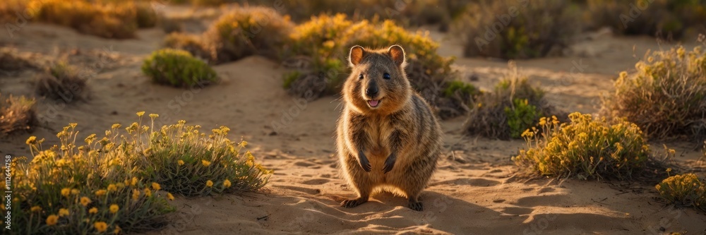 Happy Quokka at Sunset Happy Quokka at Sunset
