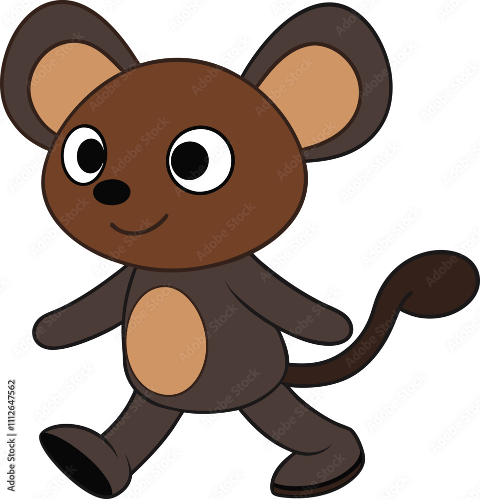 Fototapeta premium a cute mouse funny cartoon design