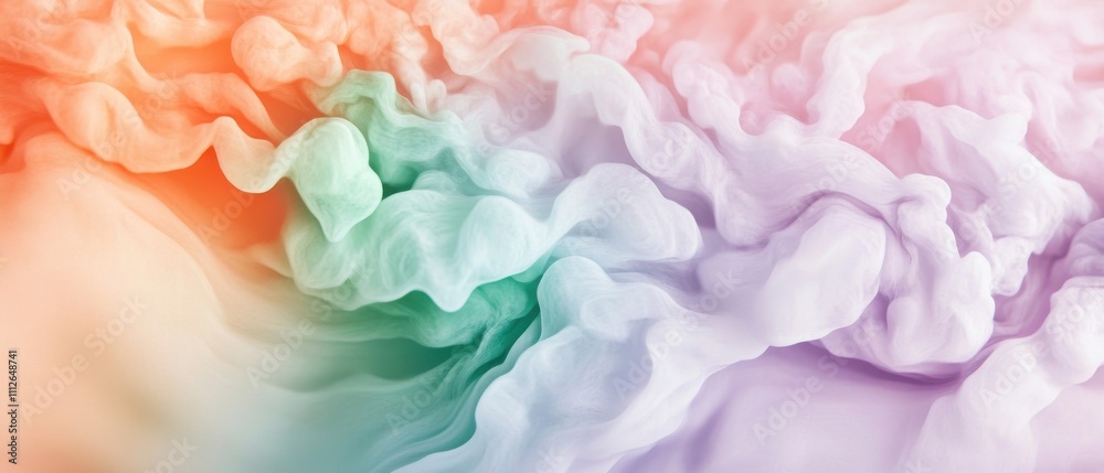 Abstract colorful fluid shapes blending in a soft gradient. Abstract colorful fluid shapes blending in a soft gradient.