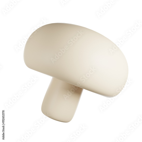 Champignon 3D cute render