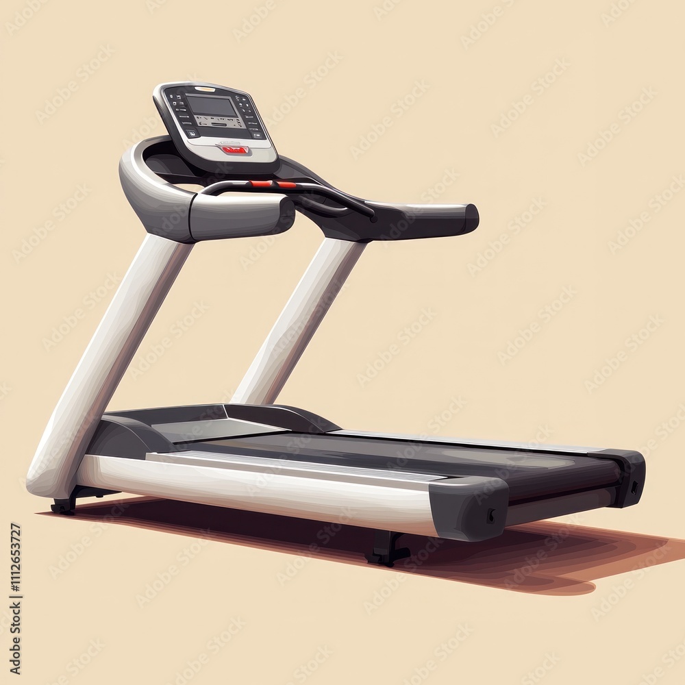 Modern Electric Treadmill for Home and Gym Use, Featuring Digital Display and User-Friendly Controls for Effective Cardio Workouts and Fitness Training Modern Electric Treadmill for Home and Gym Use, Featuring Digital Display and User-Friendly Controls for Effective Cardio Workouts and Fitness Training