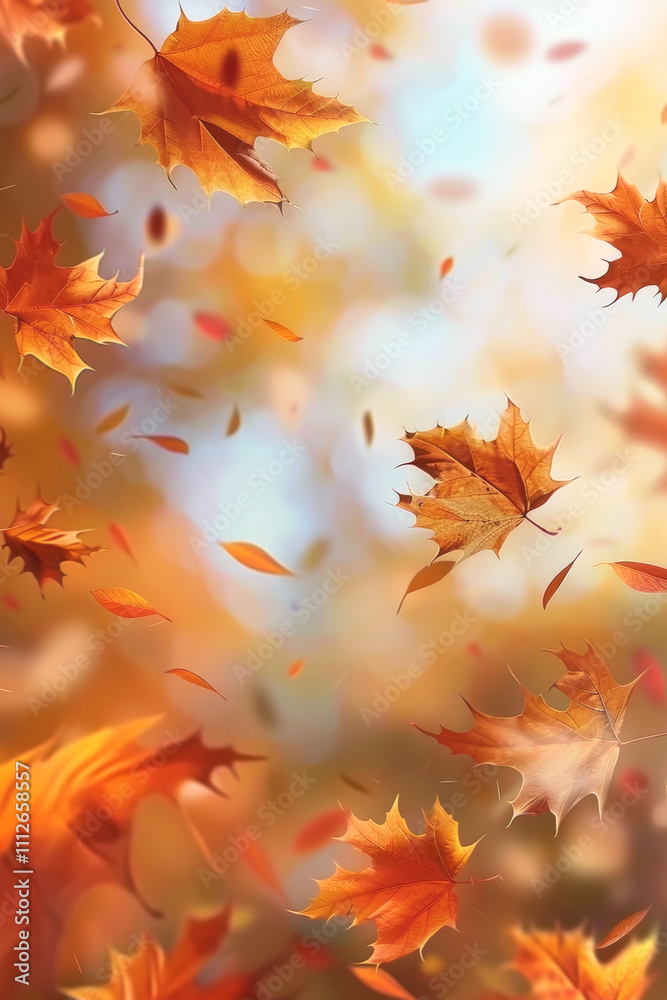 autumn leaf fall yellow leaves autumn Generative AI autumn leaf fall yellow leaves autumn Generative AI