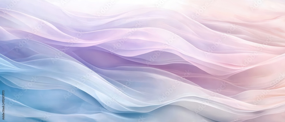Fototapeta premium Soft, flowing abstract design with pastel colors.