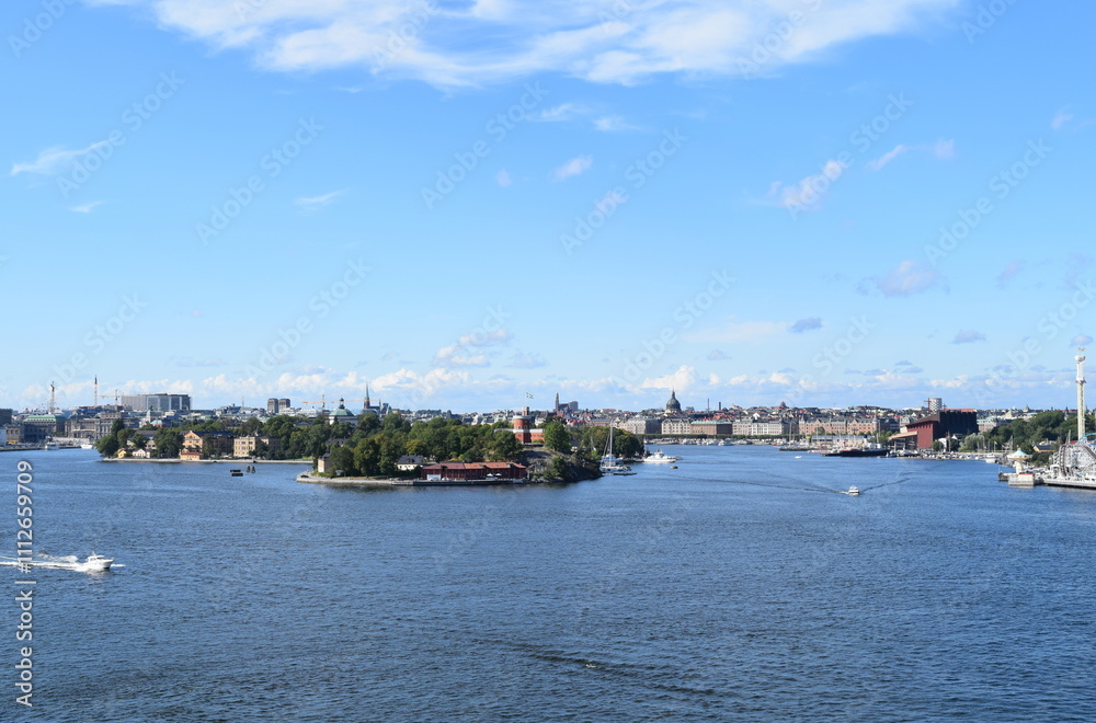 Stockholm seen from the seaside Stockholm seen from the seaside
