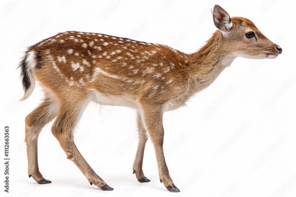 Fawn isolated on white background Fawn isolated on white background