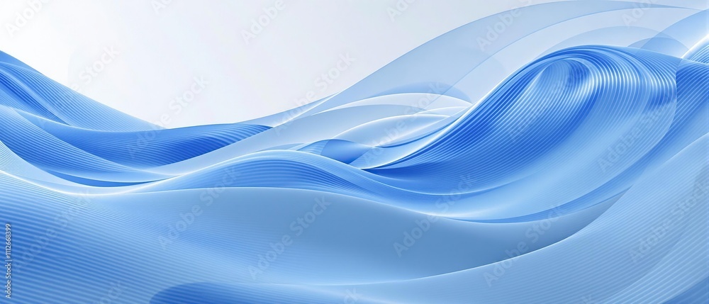 Blue and white gradient wave composition for branding or web design, background, soothing, composition Blue and white gradient wave composition for branding or web design, background, soothing, composition