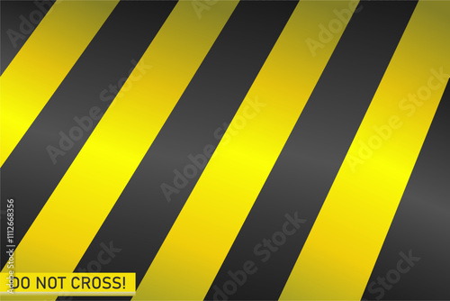 Warning Strips vector illustration, warning striped background, yellow and black stripes on the diagonal, danger vector template sign background, danger sign, Danger area mark, line danger stripe.