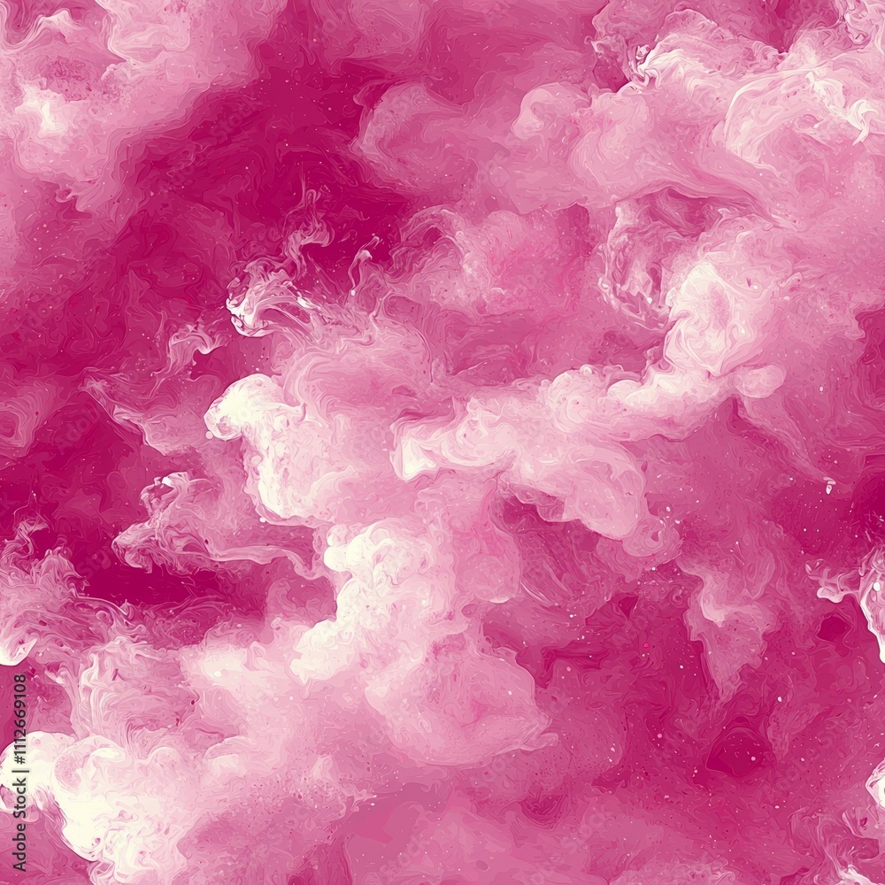 Fototapeta premium A seamless pattern of abstract soft pink watercolor style illustration. 