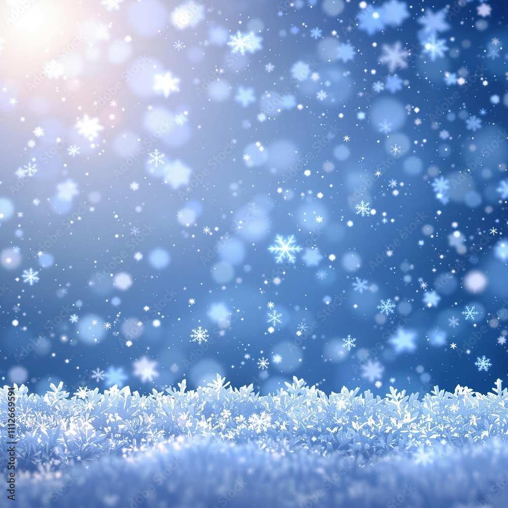 Blue snowflakes floating in mid-air with subtle sparkle and shine near the top of a wintery border , frosty, sparkling, blue, snowy, sparkly Blue snowflakes floating in mid-air with subtle sparkle and shine near the top of a wintery border , frosty, sparkling, blue, snowy, sparkly