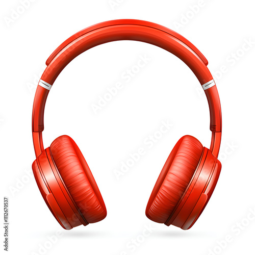 Bright red headphones showcase modern design and comfortable listening experience suitable for music lovers and audiophiles alike