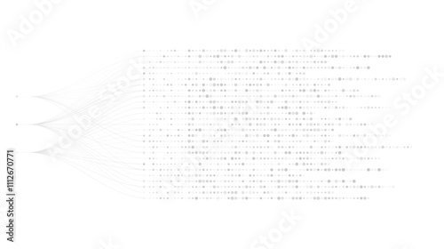Big data visualization. Social network, financial analysis of complex databases. Data mining. Vector technology background. Information analytics concept.