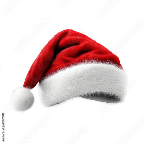 santa christmas cap isolated on white background