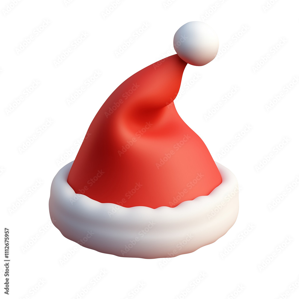 Santa Hat Isolated on Transparent Background Santa Hat Isolated on Transparent Background