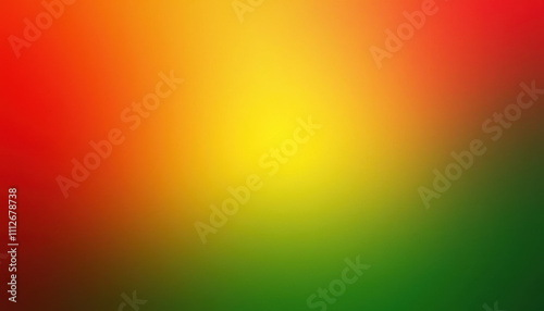 Bold and radiant abstract background featuring smooth gradients of red and green with touches of yellow, exuding vitality and a sense of freedom.