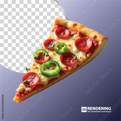 pizza with salami and tomato