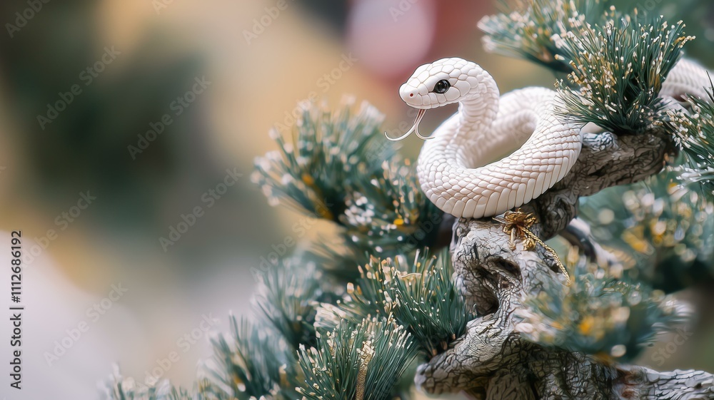 Obraz premium 年賀状のイラスト素材_巳年(2025)