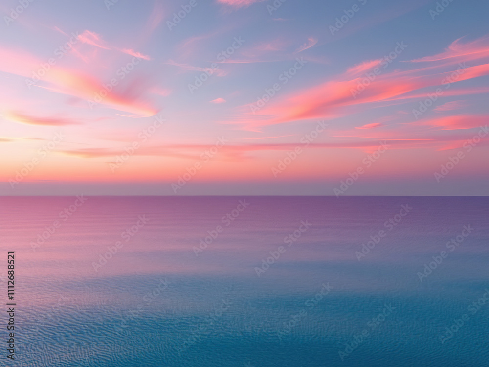 Obraz premium Colorful Background with Blue and Pink Gradient, lush landscape, vibrant flowers, peaceful atmosphere, outdoor scene, botanicals