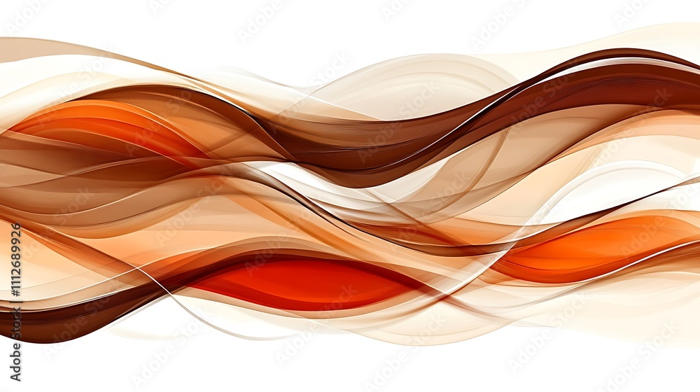 Abstract Brown Orange Waves Flowing Design Abstract Brown Orange Waves Flowing Design
