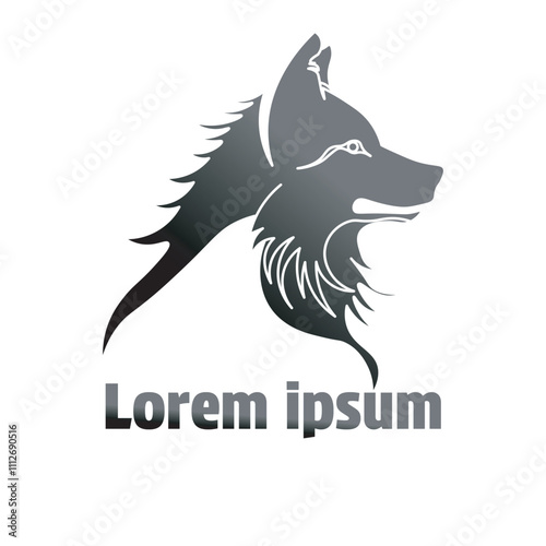 wolf head design vector illustration