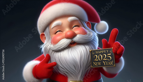 Santa Clause wishes you Christmas Happy New Year Celebrations party
