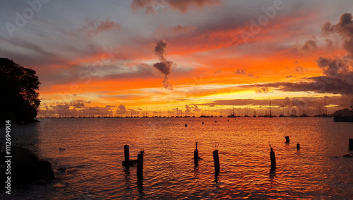 Coucher de soleil sur Le Marin