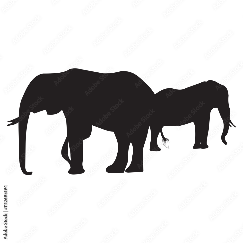 Fototapeta premium Elephant Silhouette The Spirit of the Wild 