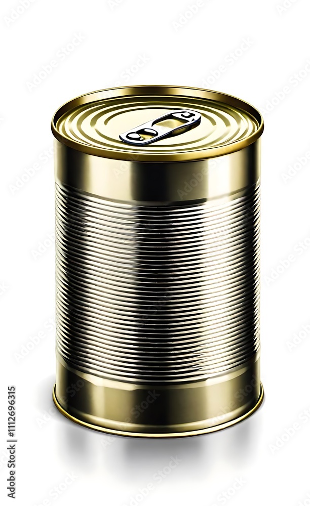 tin can isolated on white