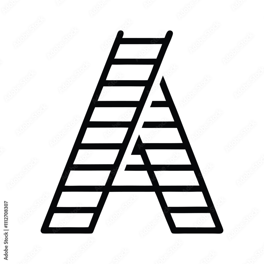 a black and white line drawing of the letter A in a simple, minimalist style a black and white line drawing of the letter A in a simple, minimalist style
