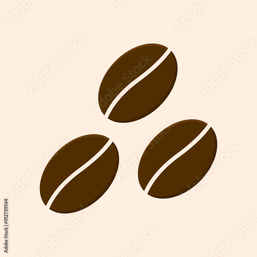 coffee beans vector illustration. Coffee icon.