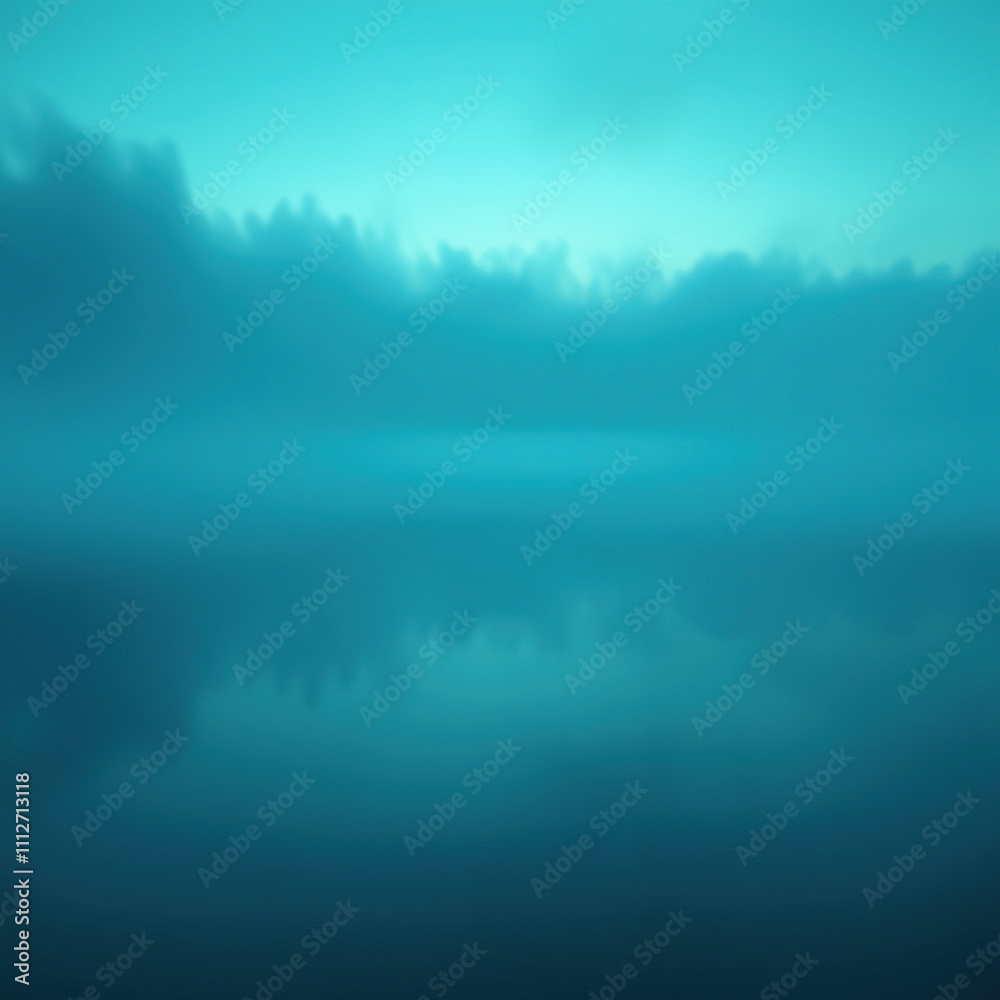 Teal light reflecting off the surface of a serene lake at dawn, morning, atmospheric, luminous, waves Teal light reflecting off the surface of a serene lake at dawn, morning, atmospheric, luminous, waves