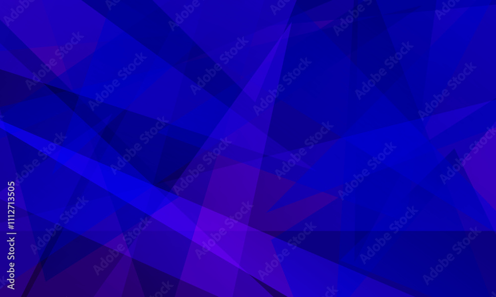 Fototapeta premium abstract blue fractal geometric triangle polygon shape background
